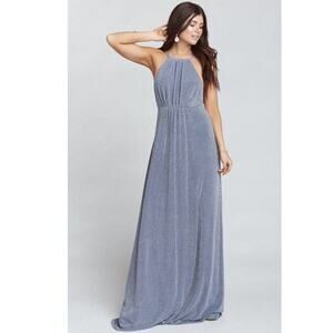Show Me Your Mumu XS Amanda Maxi Dress Dancing Queen Shine Smoke NEW